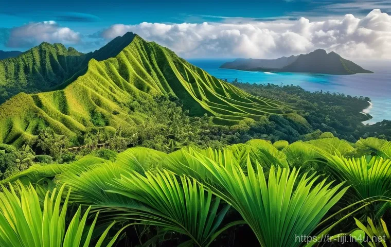 피지의 희귀 동식물 - **Majestic Fiji Banded Iguana in Lush Rainforest:** A striking portrait of a male Fiji banded iguana... 피지의 희귀 동식물 - **Majestic Fiji Banded Iguana in Lush Rainforest:** A striking portrait of a male Fiji banded iguana...
